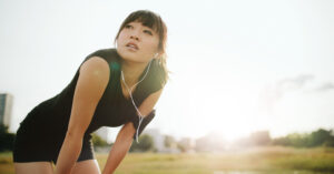 Young, Athletic, Woman, Training., Chinese, Female